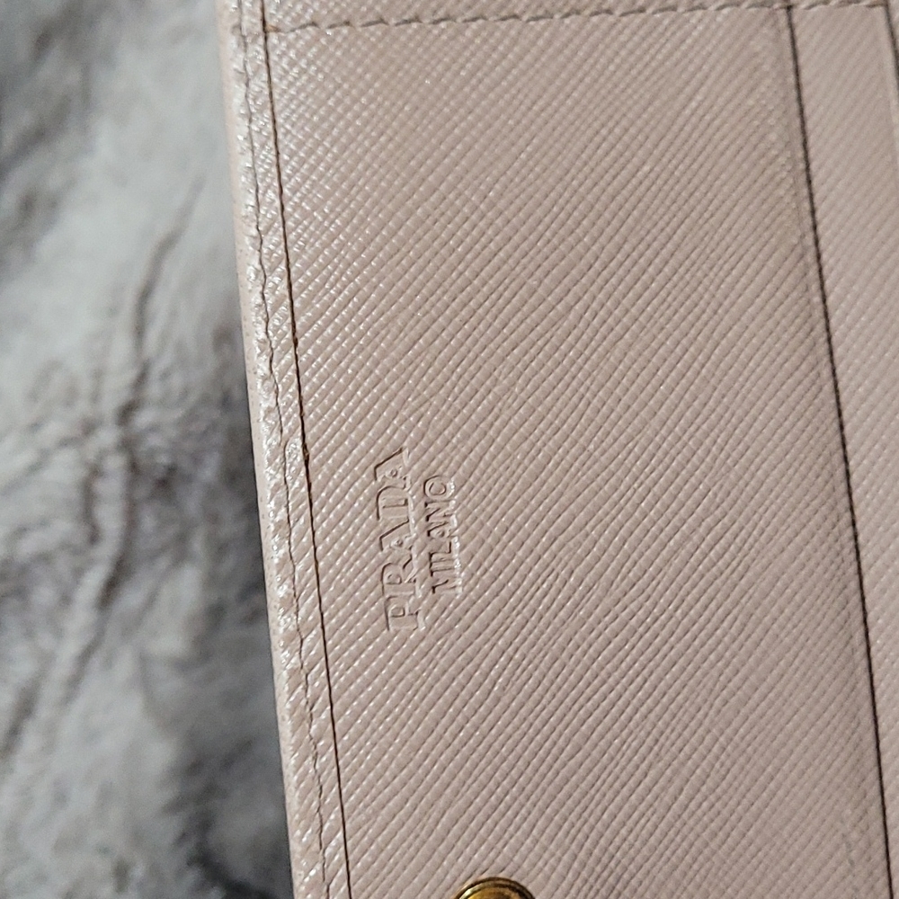 PRADA Saffiano Metal Ribbon Long Wallet beige - Picture 12 of 16